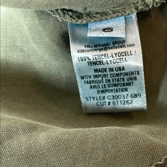 Bella Dahl Green Cascading Skirt with Smocked Waist - Picture 5 of 6